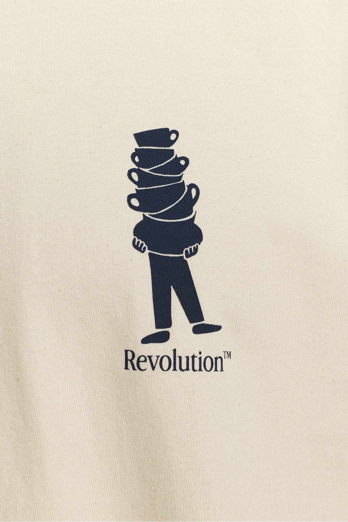 T-Shirt Printed Offwhite T-Shirt RVLT Revolution 