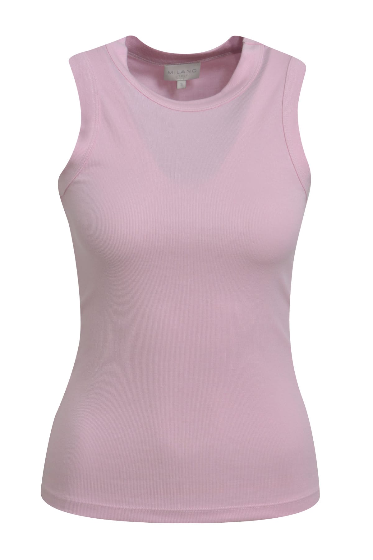 Tanktop round neck rosé Tanktop Milano 