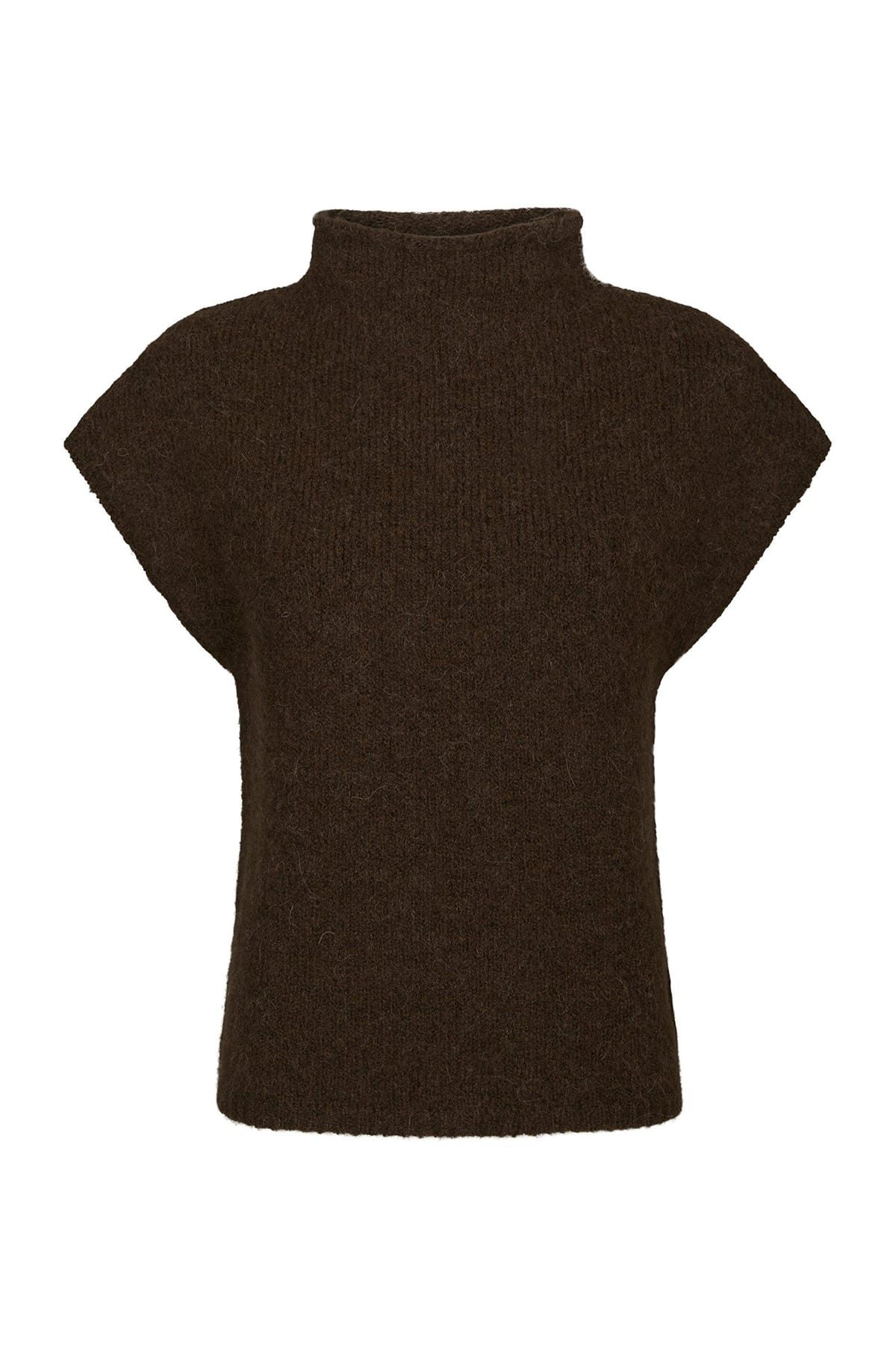 Top Jona Knit Brown Melange Top Neo Noir 