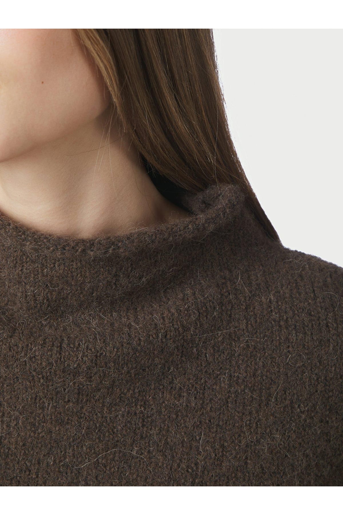 Top Jona Knit Brown Melange Top Neo Noir 