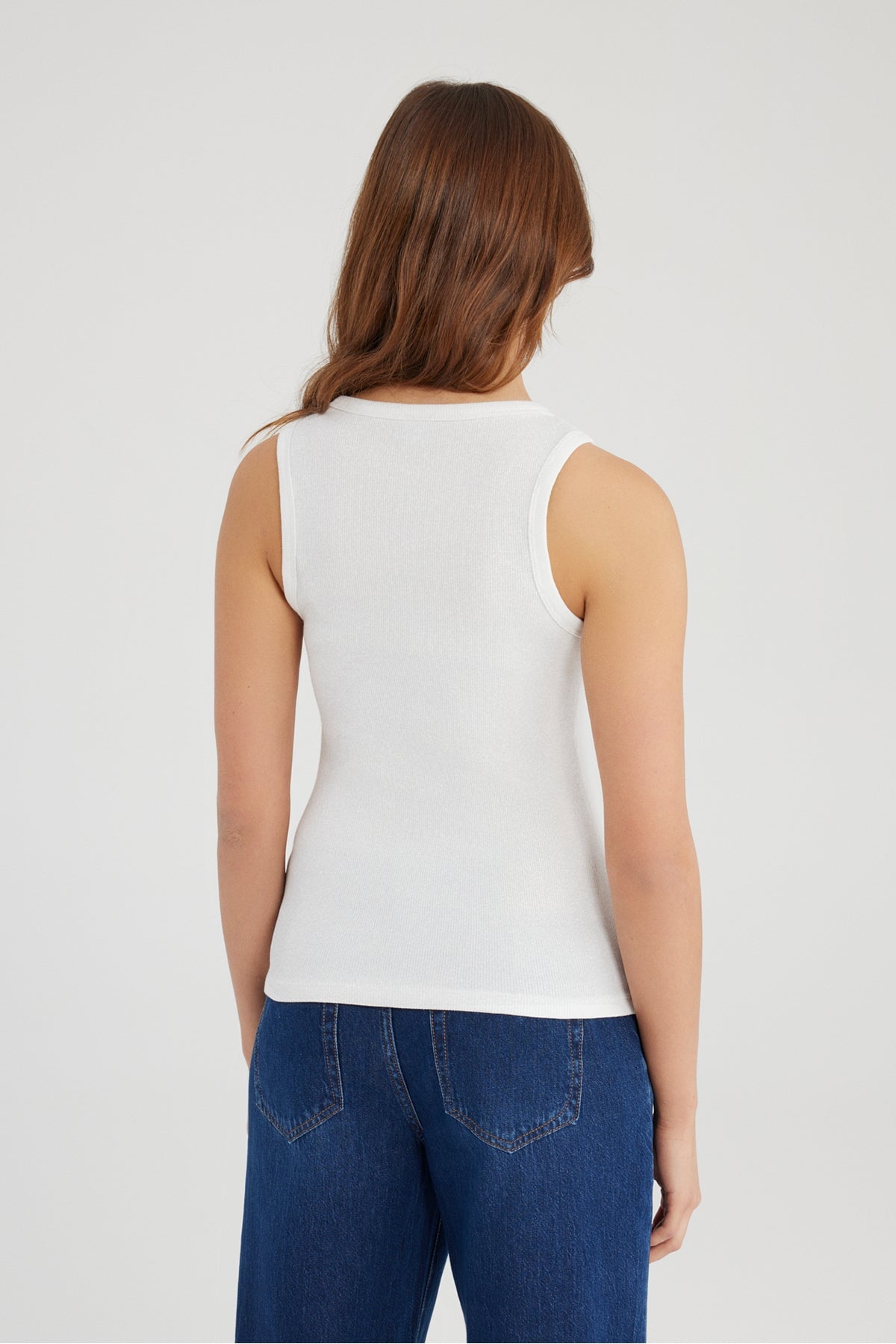 Top Liv White Pearl Top C.O.J - Cup of Joe Denim 
