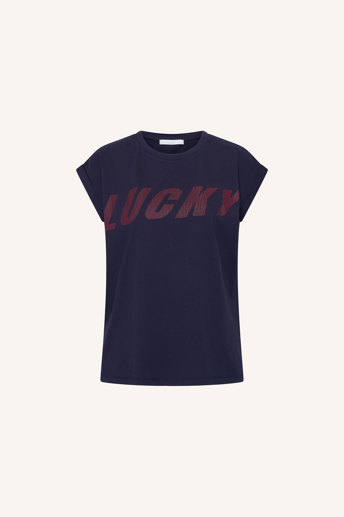 Top tobi striped speed uniform blue Top By Bar 