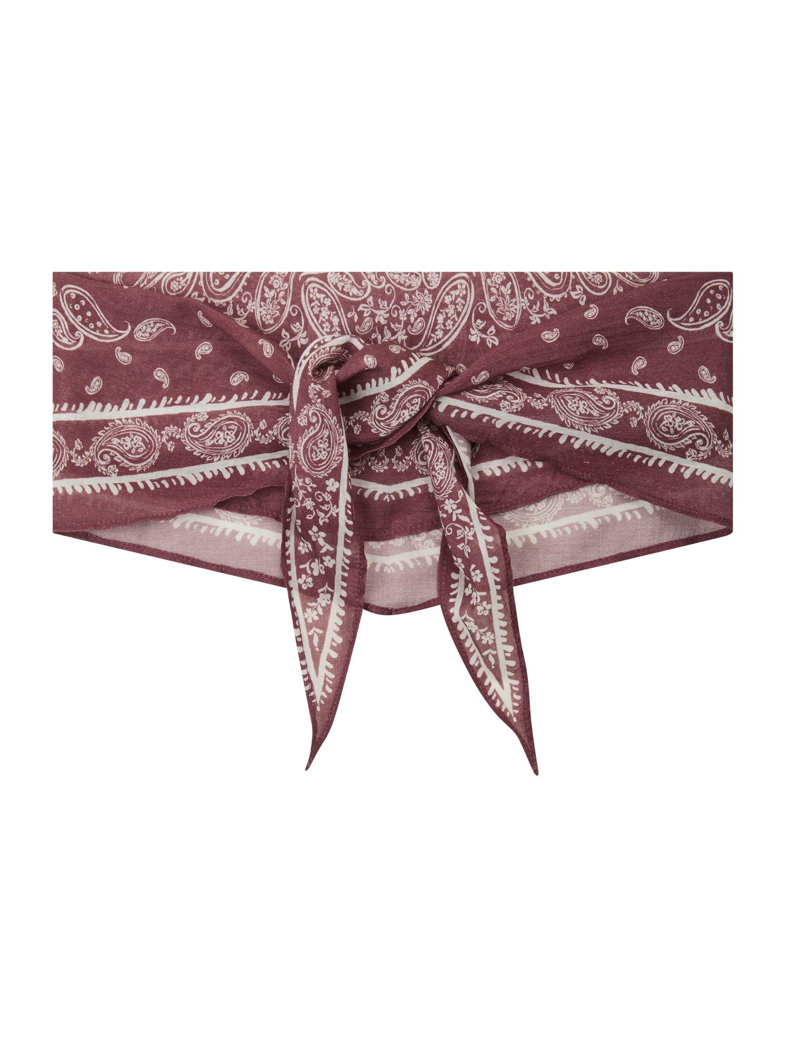 Tuch Kinessa Paisley Dark Rose Tuch Neo Noir 