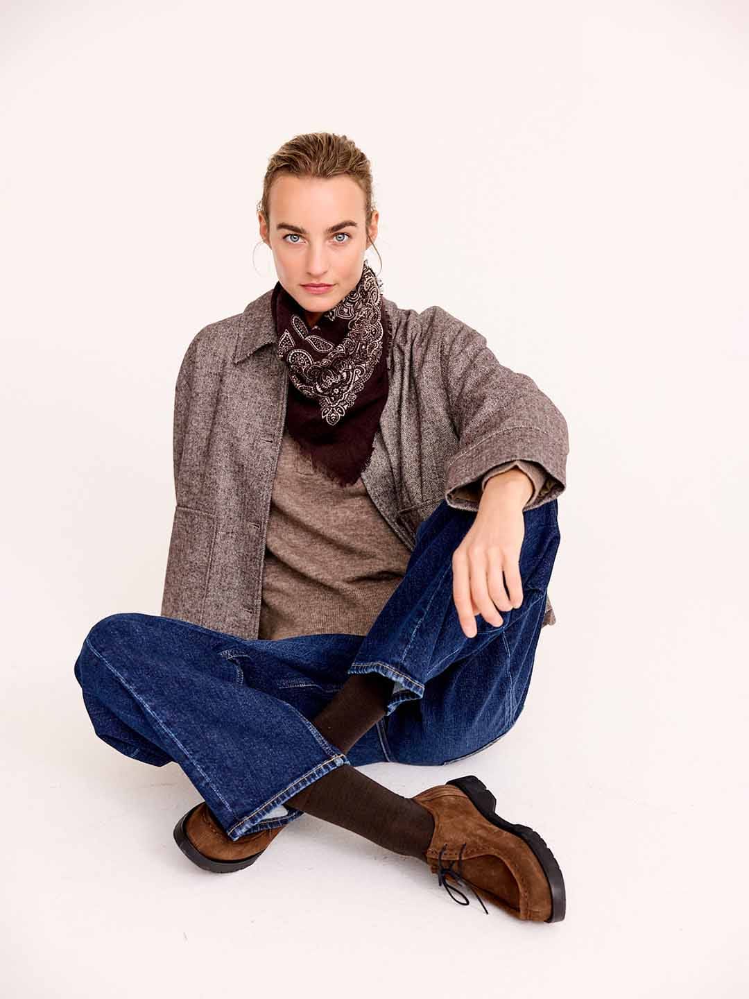Tuch Romee Chocolate brown Tuch JC Sophie 