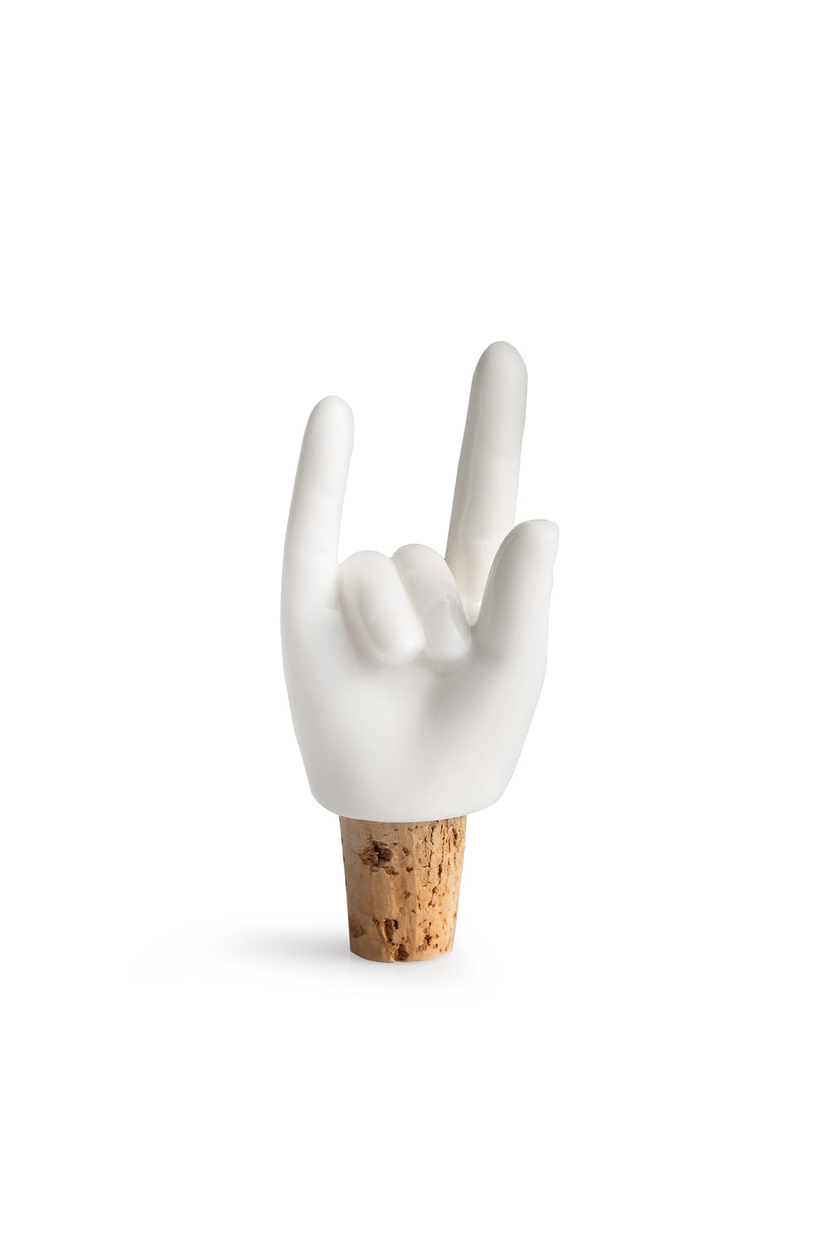 Weinstopper Rock Hands Flaschenkorken weiß Wohnaccessiores Donkey 