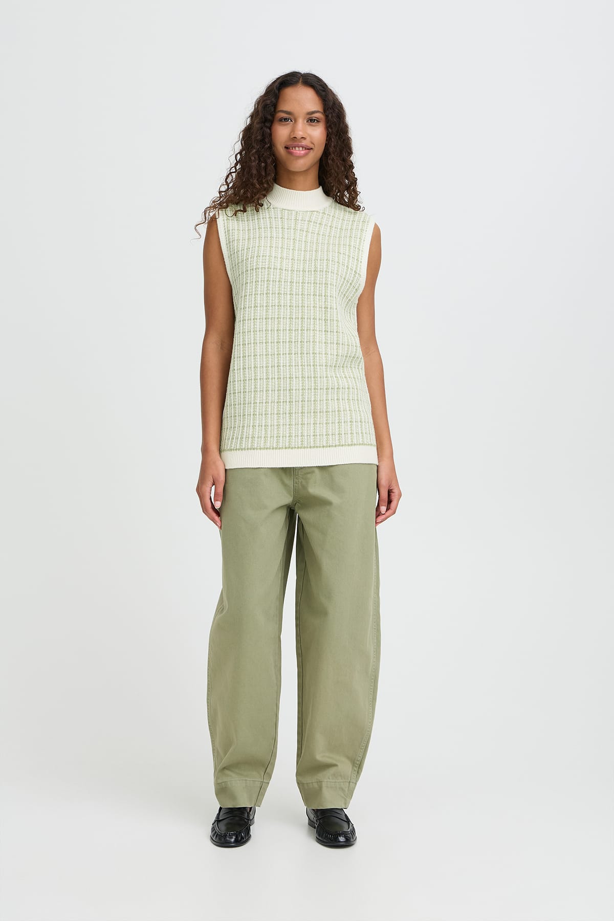 Weste IHAQUARE WA BIRCH W IGUANA CHECK Weste ICHI 