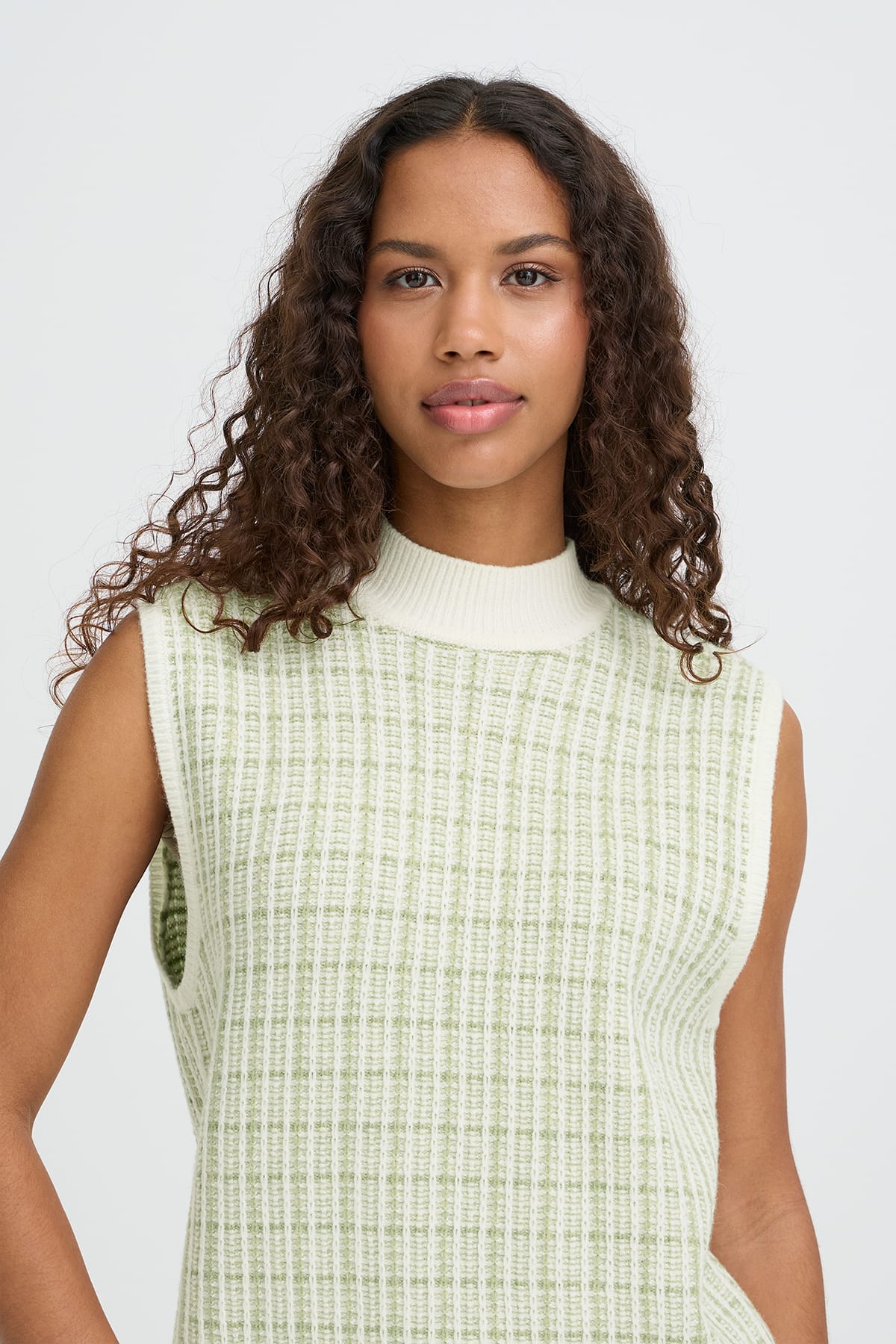 Weste IHAQUARE WA BIRCH W IGUANA CHECK Weste ICHI 