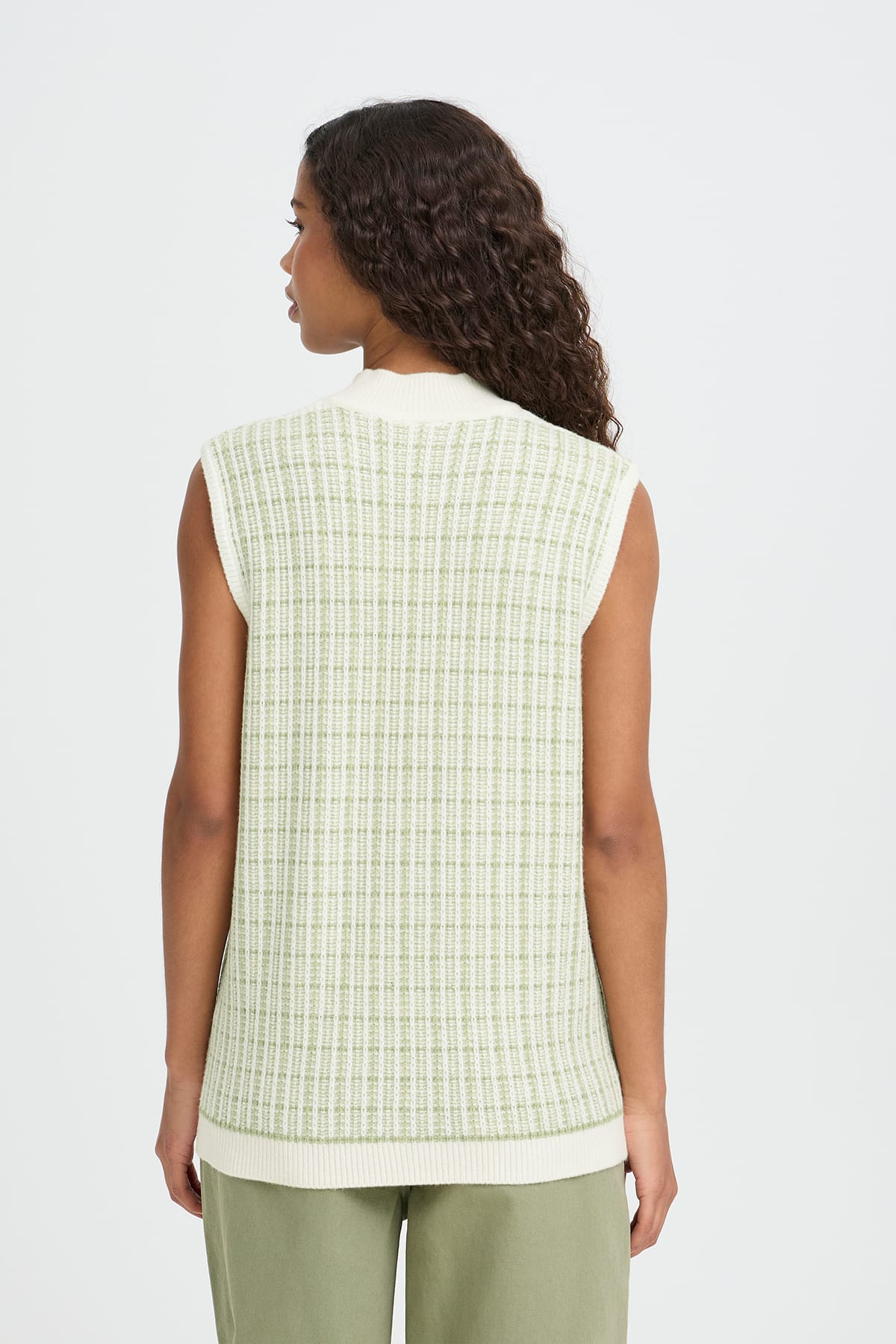 Weste IHAQUARE WA BIRCH W IGUANA CHECK Weste ICHI 