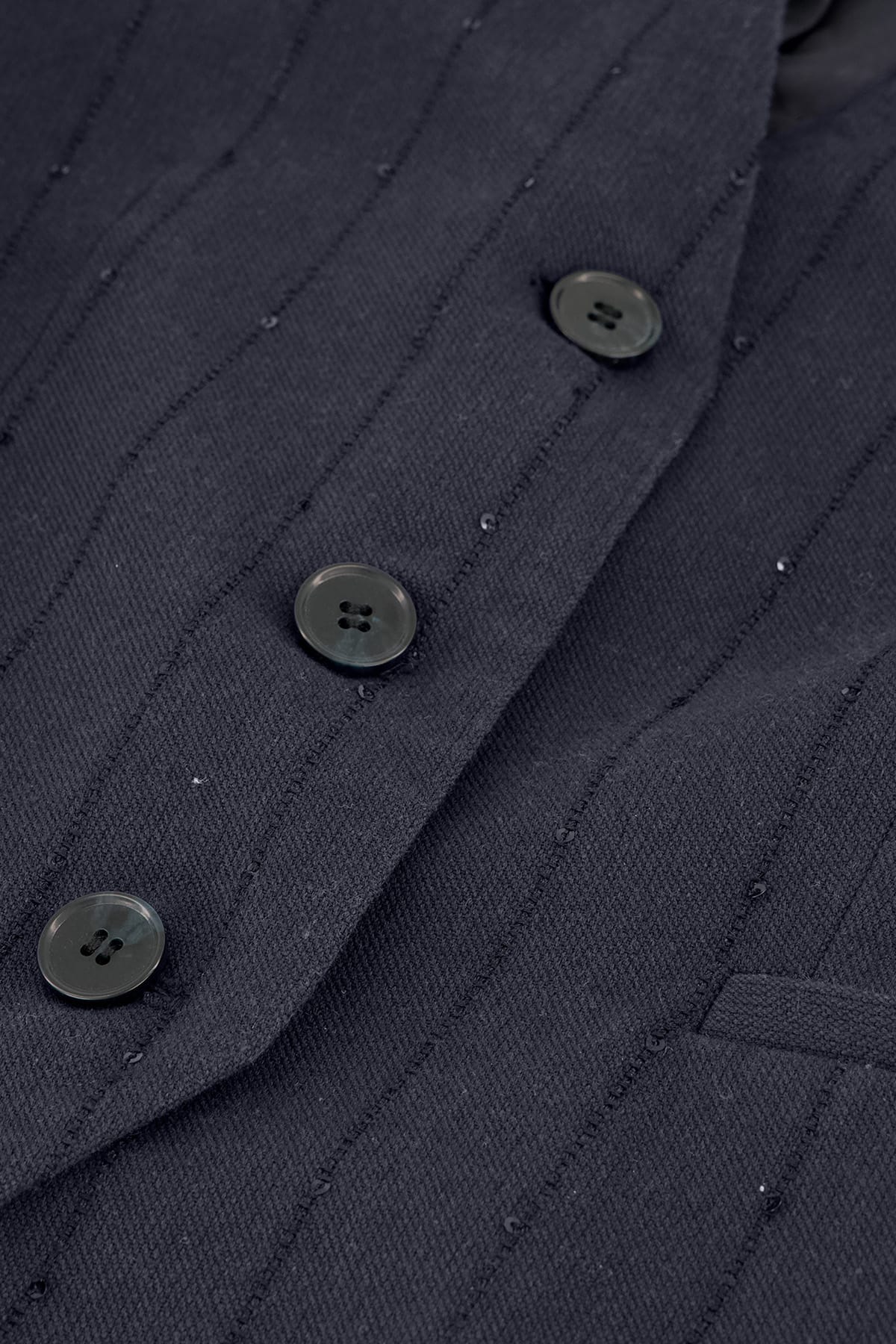 Weste nori sparkle gilet navy lurex stripe Weste By Bar 