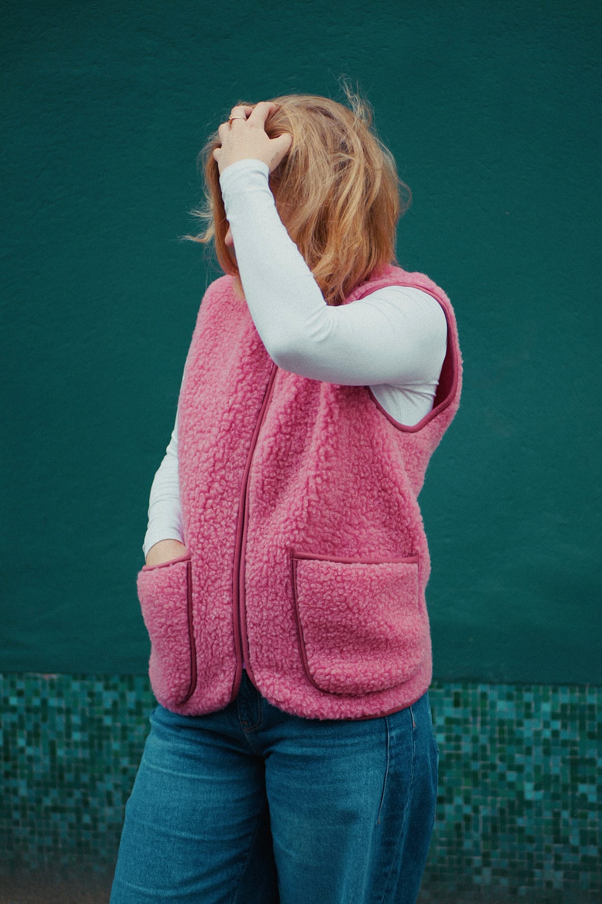 Weste Pepitko Pocket Pink Weste Coldbreaker 