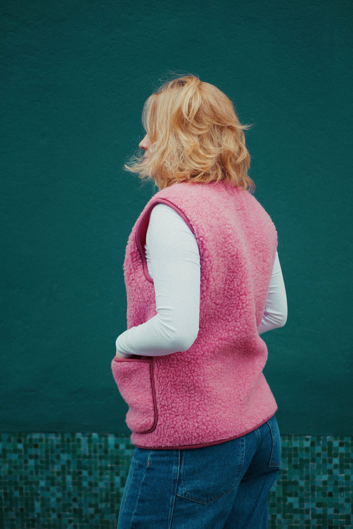 Weste Pepitko Pocket Pink Weste Coldbreaker 