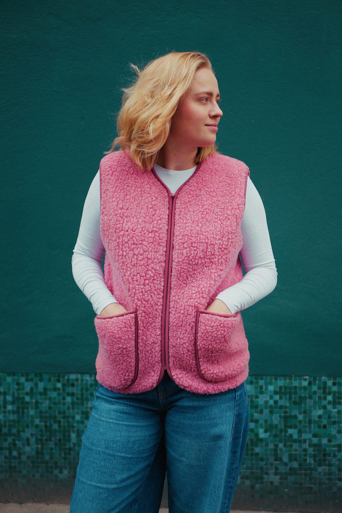 Weste Pepitko Pocket Pink Weste Coldbreaker 